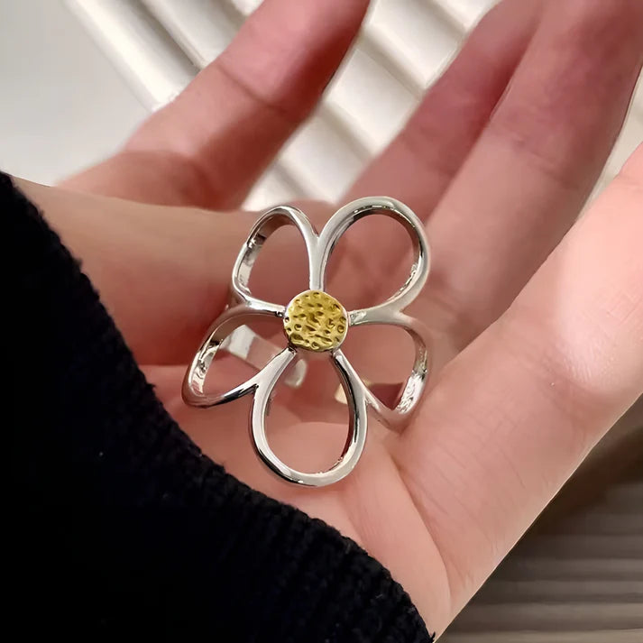 Flor - Blomsterring i rustfritt stål